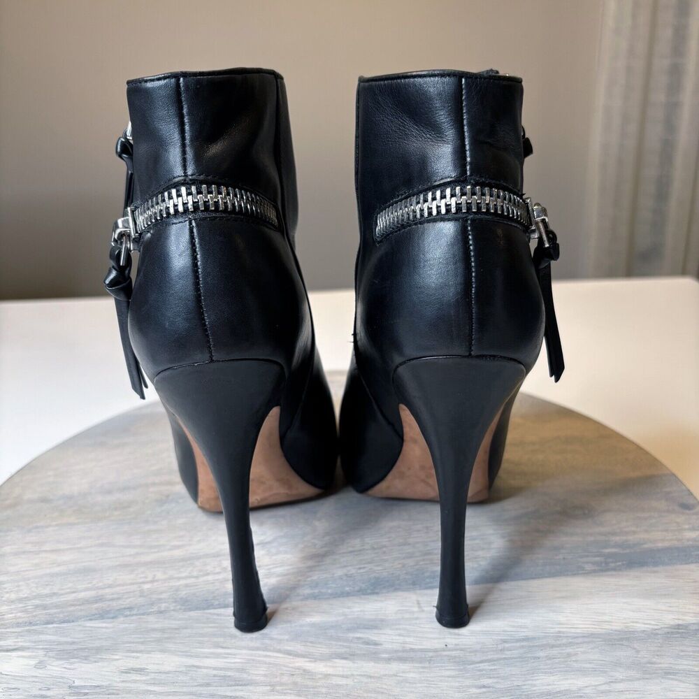 Jean-Michel Cazabat Zoulu Pump Nappy‎ Vintage Black Zipper Bootie US Size 10 - Picture 7 of 12